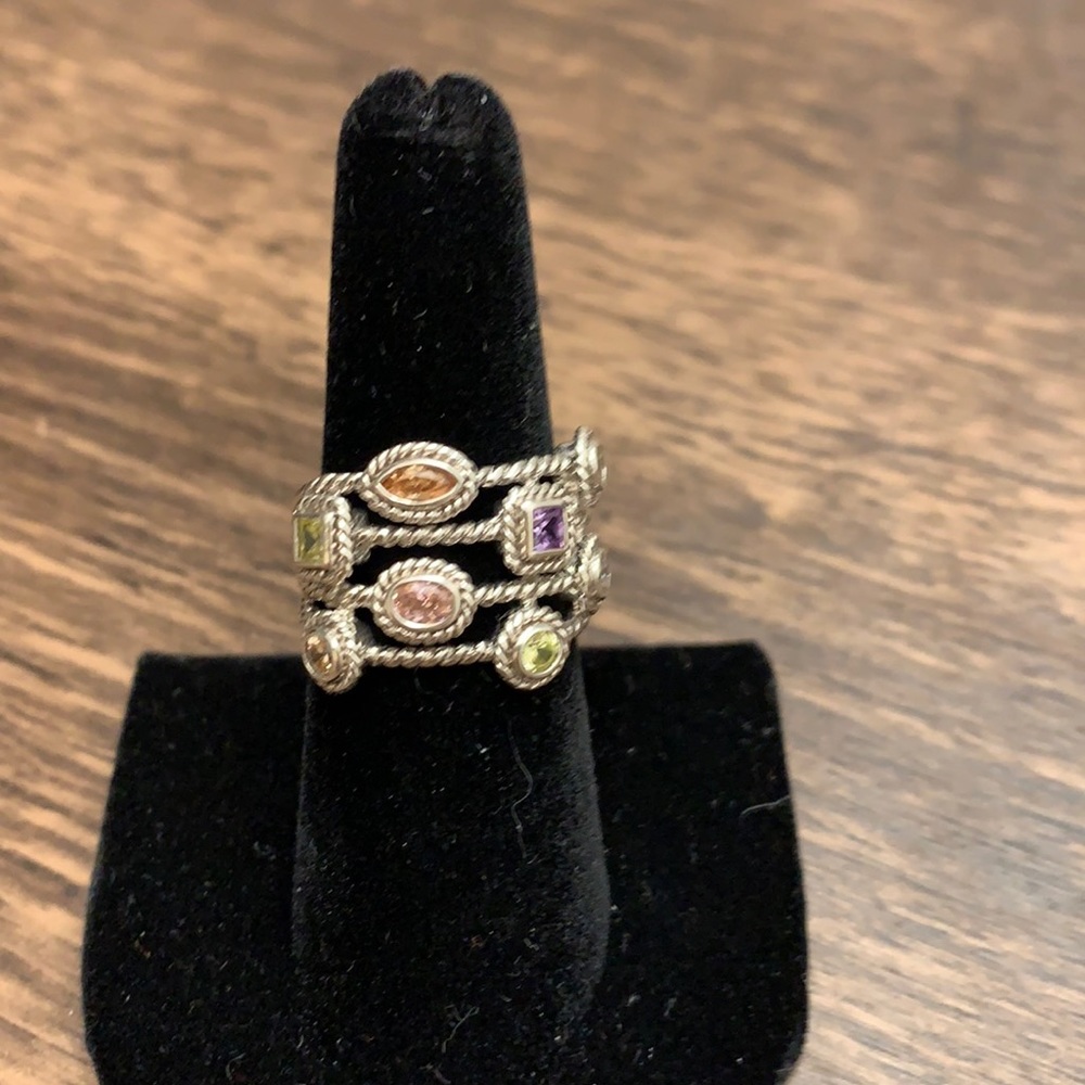 Joseph Esposito Diamonique Multi-Stone Ring